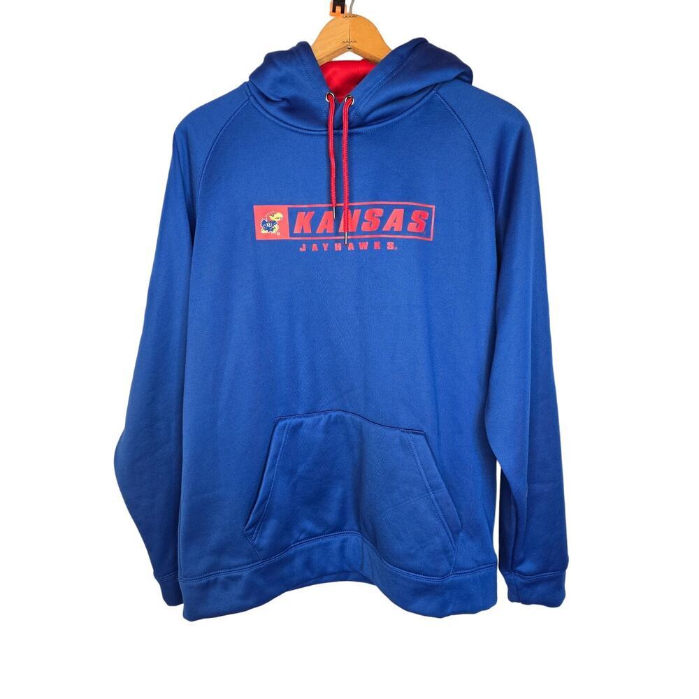 Kansas Jayhawks NCAA Pullover Hoodie College Football Colloseum Mens XL LN Cond.